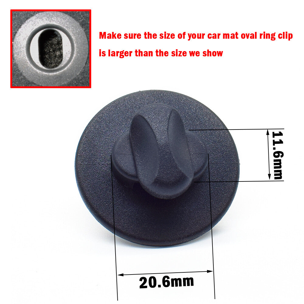 ya 5 8.7 Car Mat Carpet Clips Fixing for VW for Audi for Skoda for Ford Grips Clamps Floor Holders