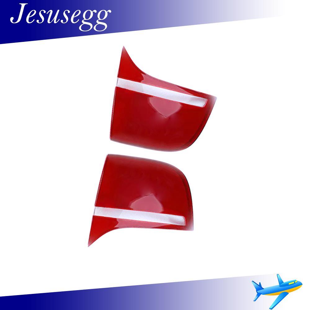 ya 27 6.21 2Pcs For 2008-2014 X6 X6M E71 Left+Right Inner Side Tail light Lens Cover Red