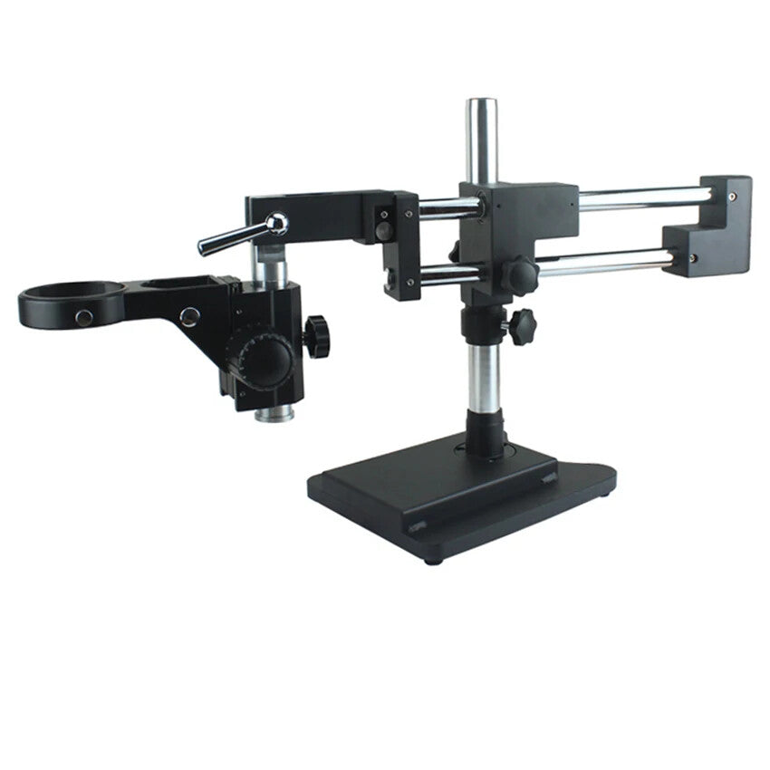 Dual Arm Binocular Trinocular Stereo Zoom Microscope Stand Focusing Stand