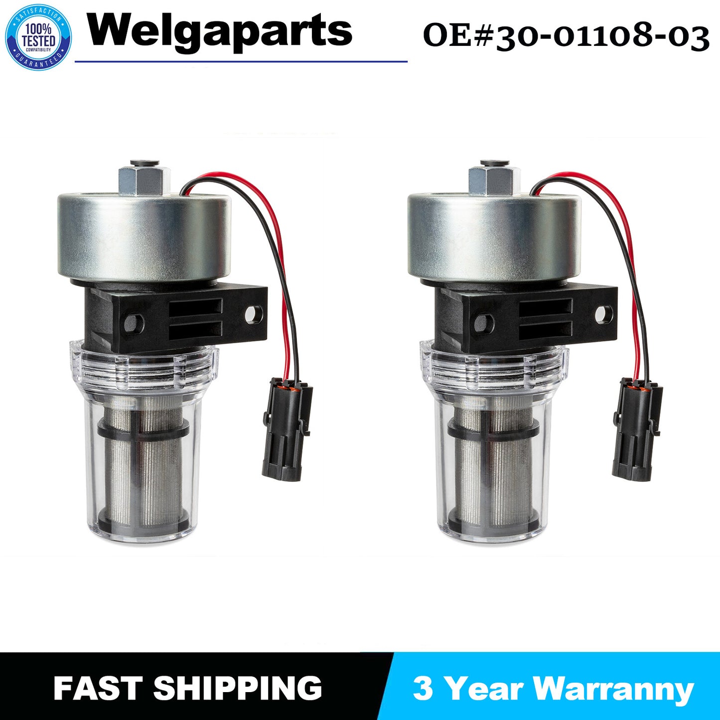 ya 27 7.2 2PCS Diesel Fuel Pump 30-01108-03 For Thermo King 41-7059 Replace Carrier