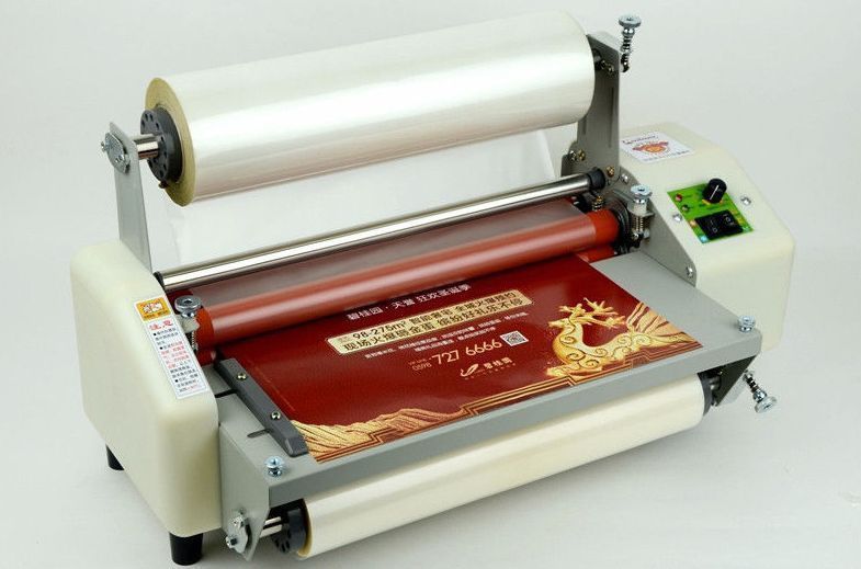 Newest version Four Rollers Hot and cold roll laminating machine for 13¡ìb