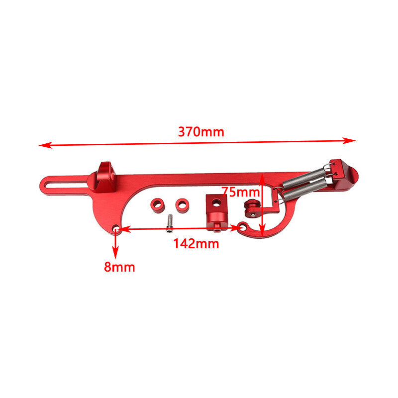 ya 2 7.14 Throttle cable carb bracket carburetor aluminum suitable for Holley4150 4160 series red