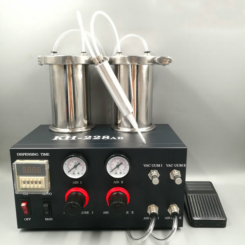 220V Semi-auto Digital Glue Dispenser Dispensing for AB Glue, Epoxy Resin bi