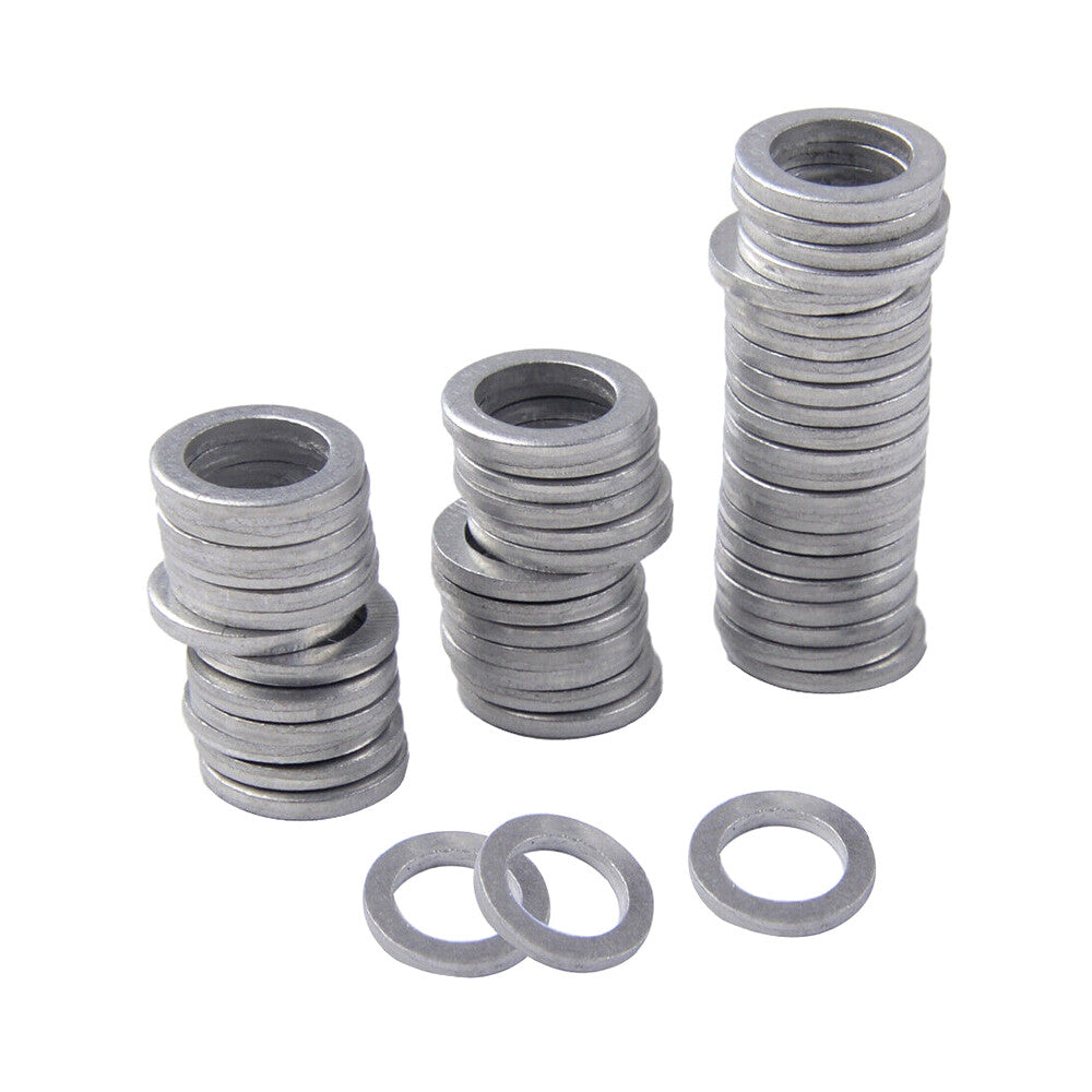 ya 12 5.21 50Pcs Engine Oil Drain Plug Crush Washer Seal O-Ring Gasket 11.9mm ID. 19.7mm OD