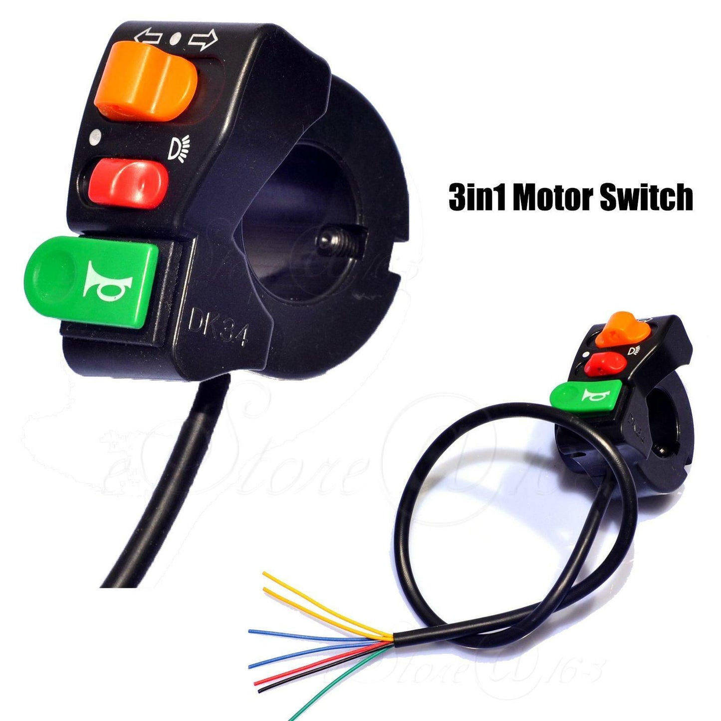 ya 3 6.23 3in1 7/8 22mm Handlebar Headlight/Turn Light/Horn Switch For Motor e-Bike -B