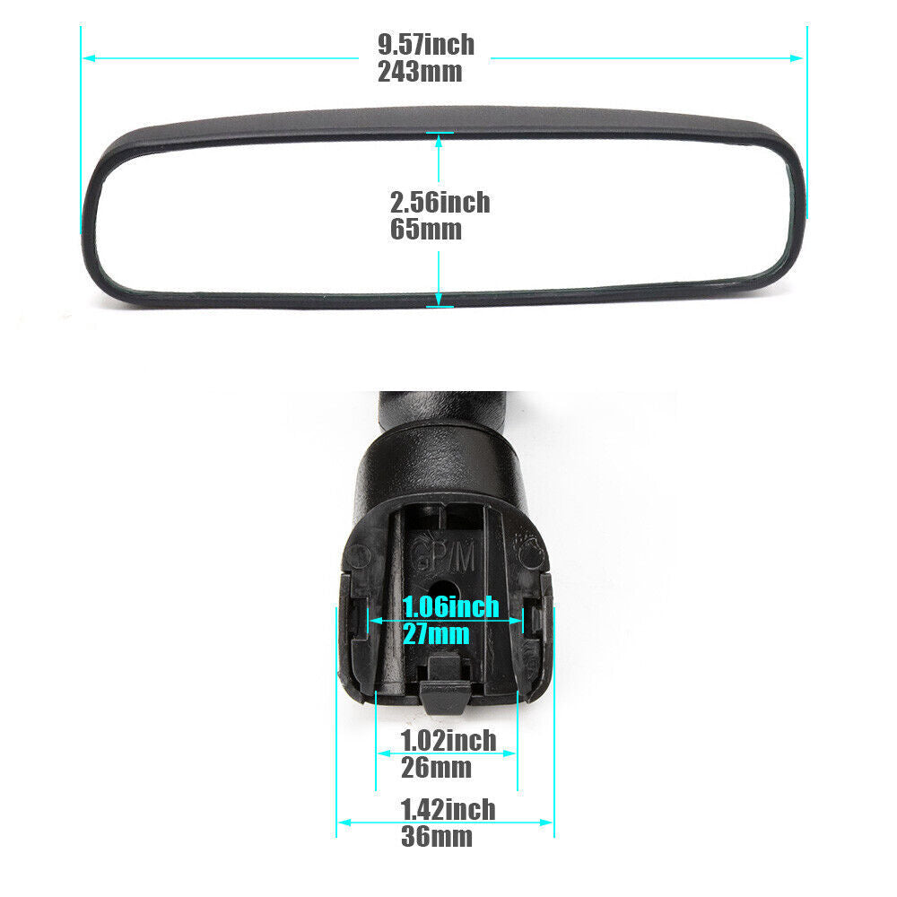 ya 6 6.13.2 New Interior Rear View Mirror for Nissan 96321-2DR0A 96321-2DR0-A103 1996-2007