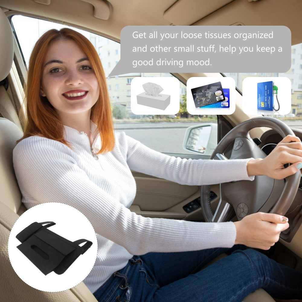 ya 5 8.7 Car Tissue Box Visor Napkin Organizer Dispenser Automobile Holder