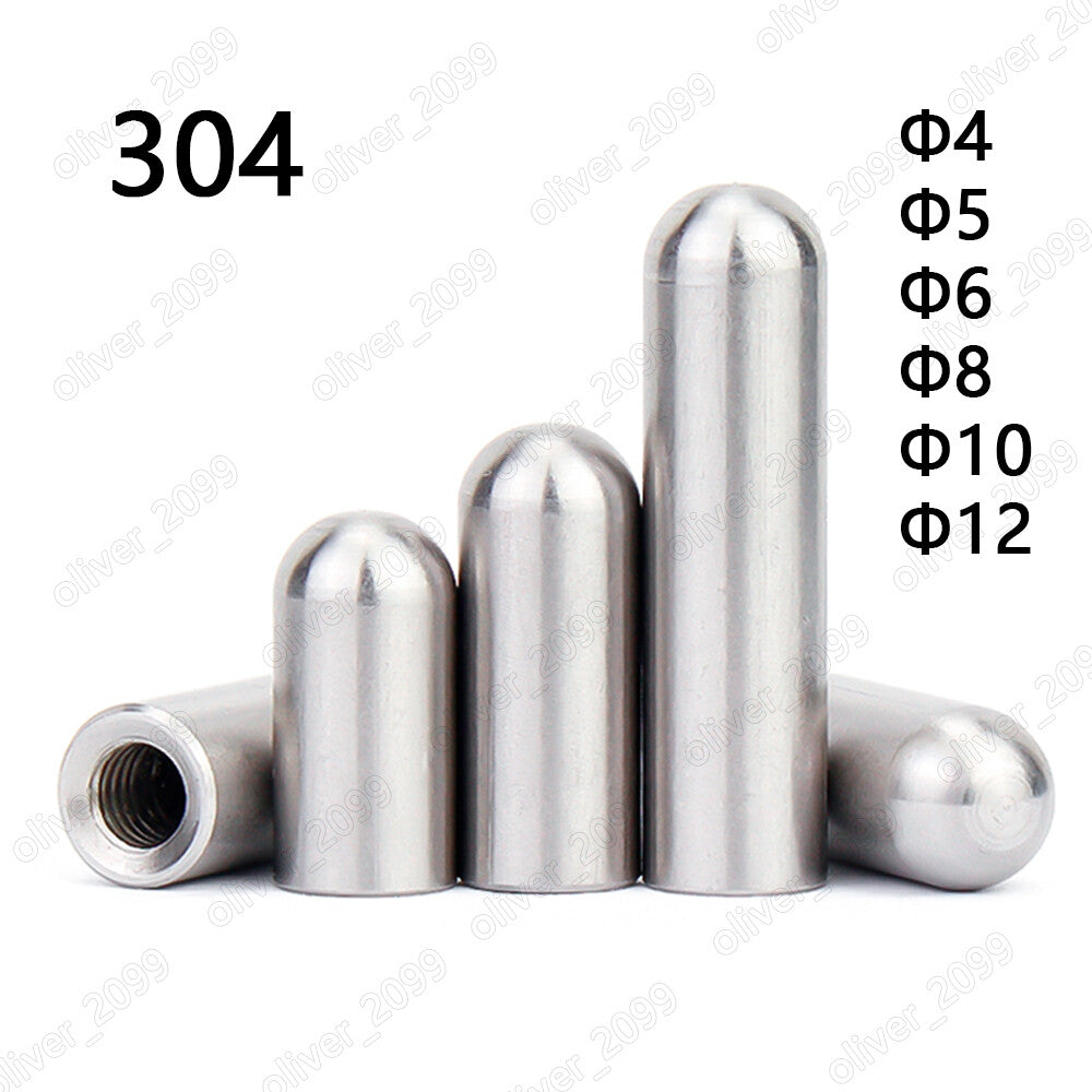 304 Stainless Steel Round Head Parallel Pins With Internal Thread ÆÓ4 ÆÓ5 ÆÓ6 ÆÓ8