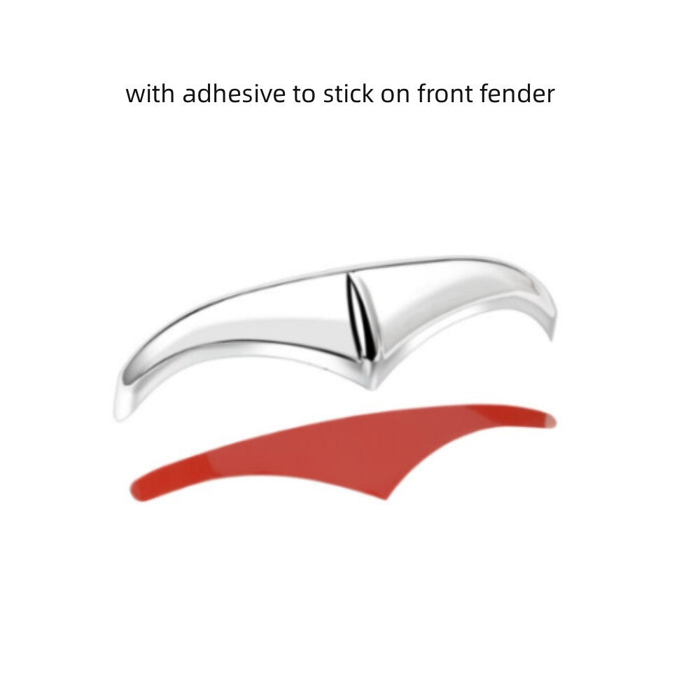 ya 7 6.10.2 Front fender accent front pointed decorative accent for Harley Touring Glide Chrome
