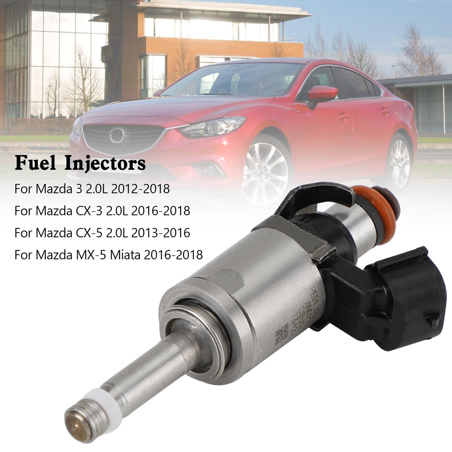 ya 1 8.5.1 1PCS Fuel Injector PE01-13-250C for Mazda 3 CX-3 CX-5 2.0 2012-18 PE01-13250B