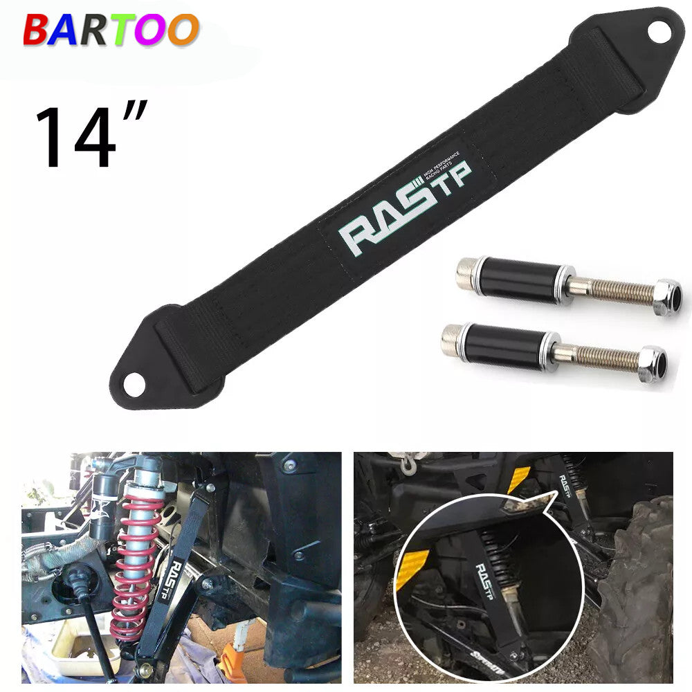 ya 3 6.25 14 Black Hot Racing Limit Straps Shock Suspension Travel 4 Layers Webbing