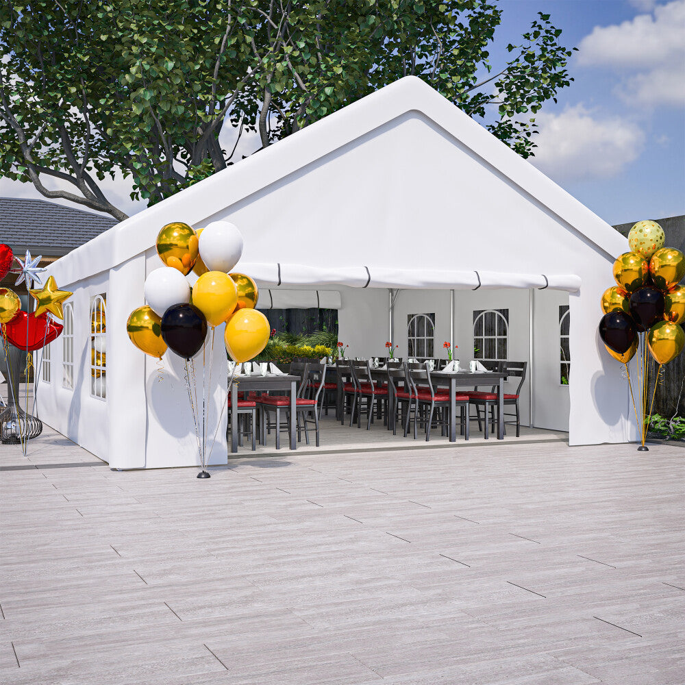ya 28 Party Tent 20x20FT w/2 Storage Bags & Removable Sidewalls Outdoor Canopy