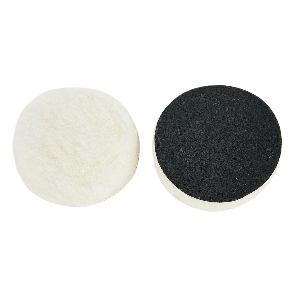 ya 17 10xWoolen Car Polishing Waxing Buffing Disc Pad Kit For Care Cleaning Polisher