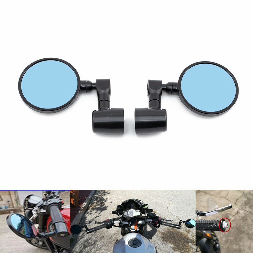 ya 4 6.21 Black CNC Handlebar End Side Mirror For Benelli Leoncino 500 502c 752s TRK502X