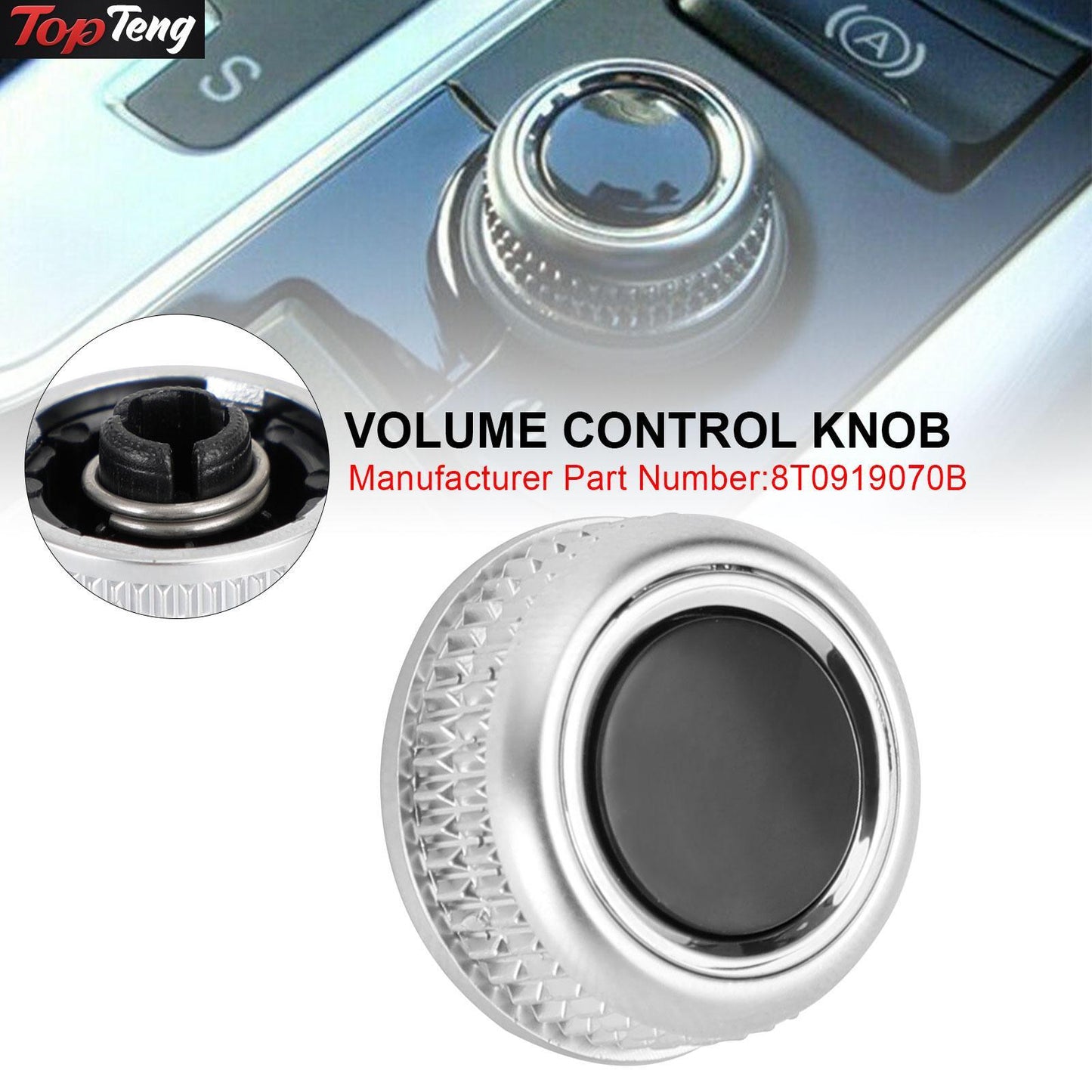 ya 1 8.5.1 MMI Volume Adjust Control Knob 8T0919070B for Audi A4 B8 A5 S5 RS5 Q5