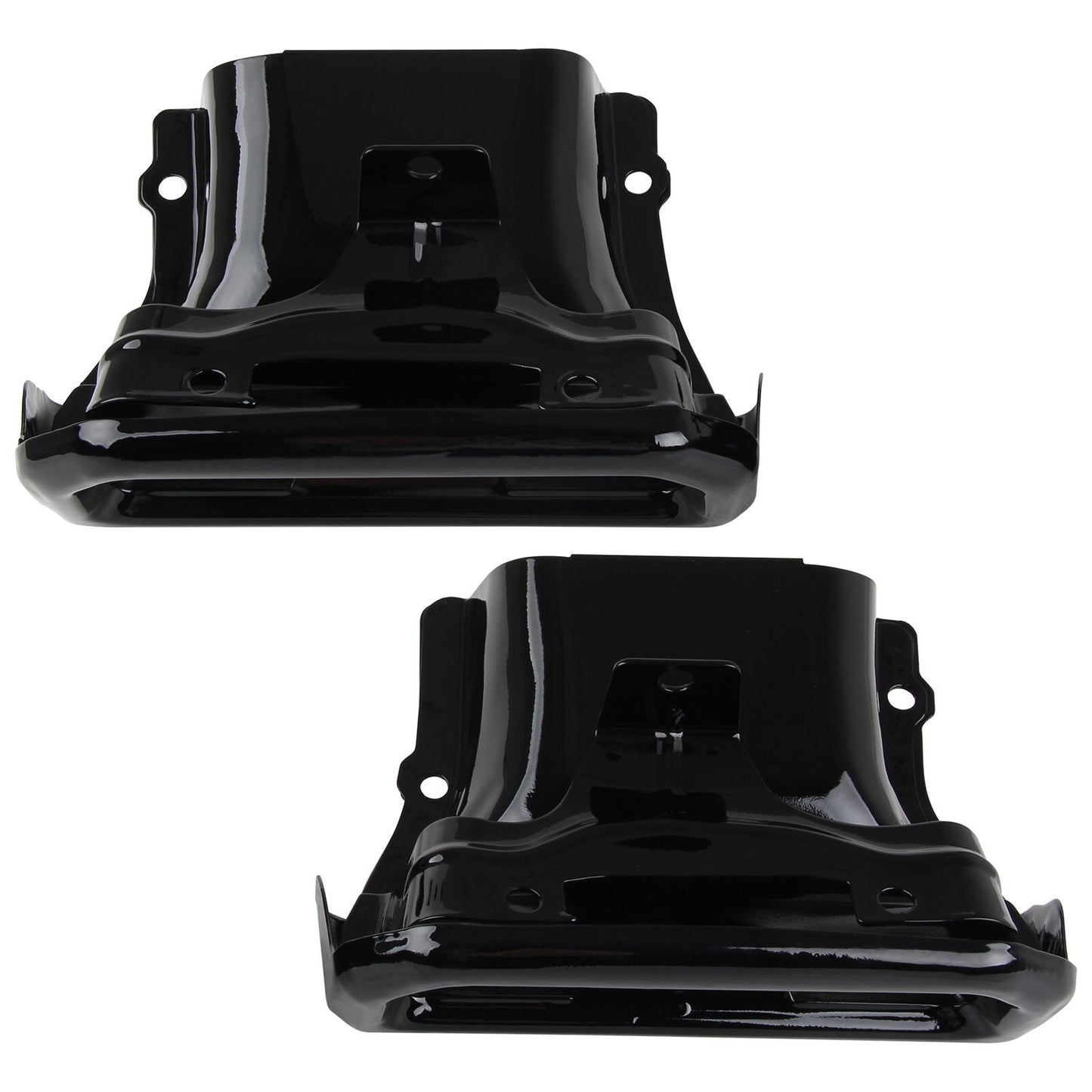 ya 4 6.17.2 Tips / Bezels Gloss Black for Chevy for Silverado 1500 for GMC for Sierra 1500 19-23