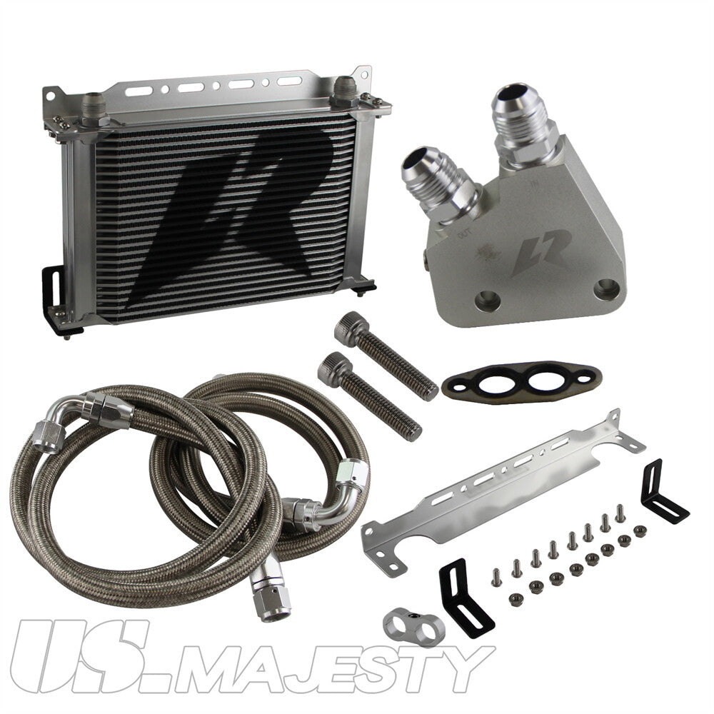 ya 5 6.15 25 Row Engine Oil Cooler Kit for Corvette C5 97-04 C6 05-13 C7 LS1 LS2 LS3 LS6