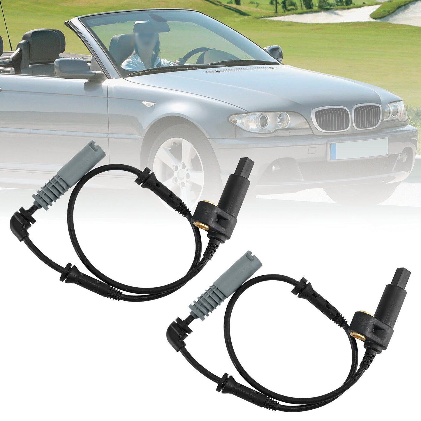 ya 1 8.5.2 2Pcs Front L/R ABS Speed Sensor 34521164651 For E46 323i 325i 328i M3