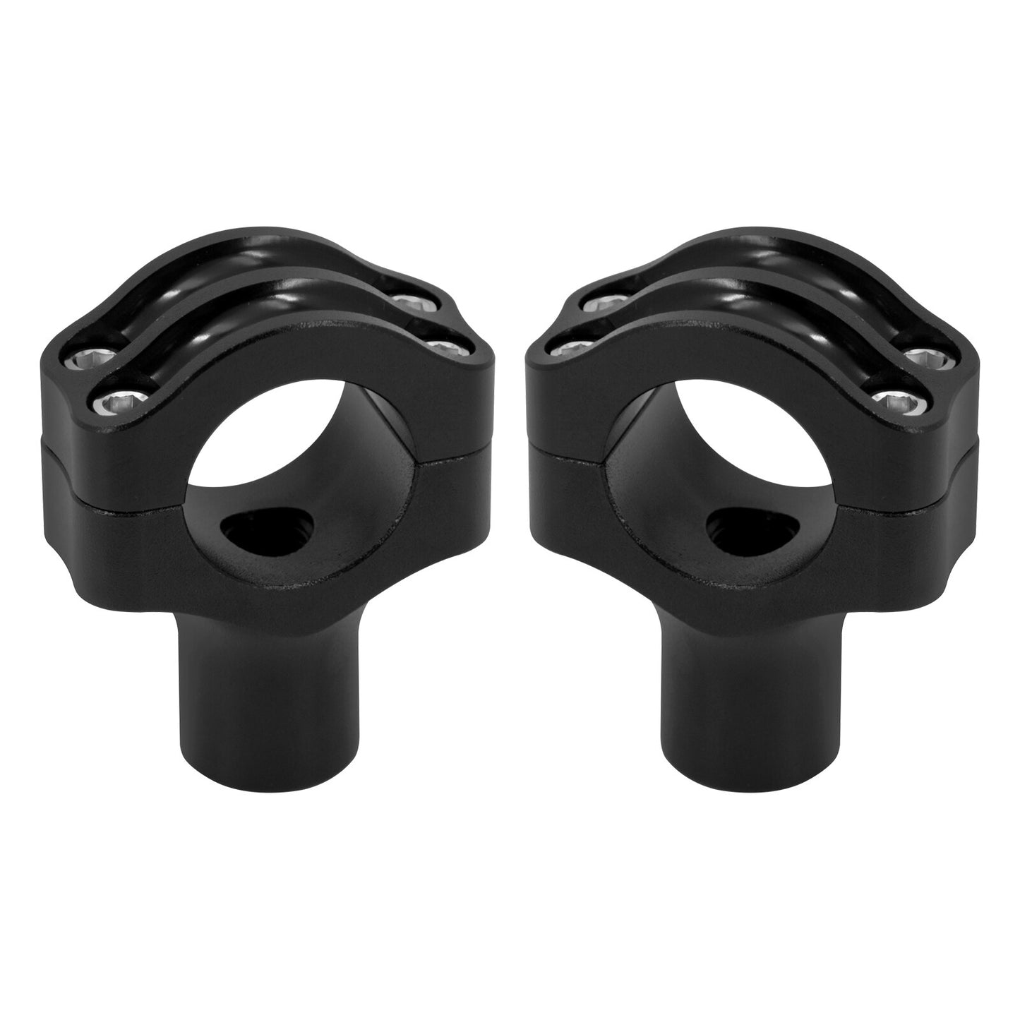 ya 5 8.7 Black Riser Clamp Mount for Harley 1.25 Handlebars Dyna Softail Road King Glide