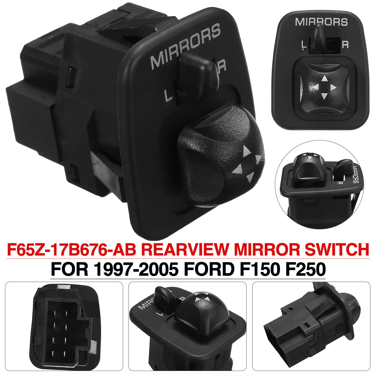 ya 1 8.5.4 Power Mirror Switch 901-319 For F-350 F450 Super Duty Excursion