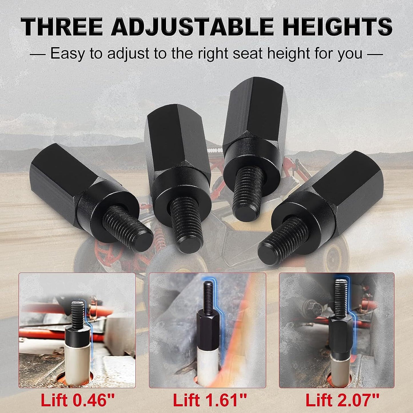 ya 5 8.7 4PCS for SEAT Riser Raise 2 inch Lift Kit For Can-Am Maverick X3 All Years UTV