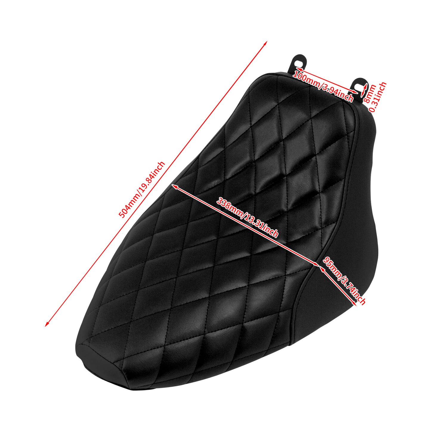 ya 5 8.7 Driver Solo for SEAT Black Stitching for Harley Heritage Softail FLSTC Deluxe 06-17