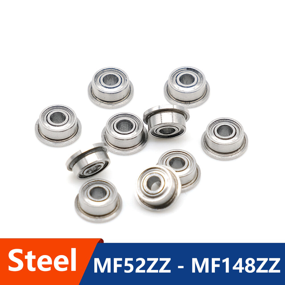 MF52ZZ - MF148ZZ Series. Flanged Miniature Bearings Double Shielded Bearing