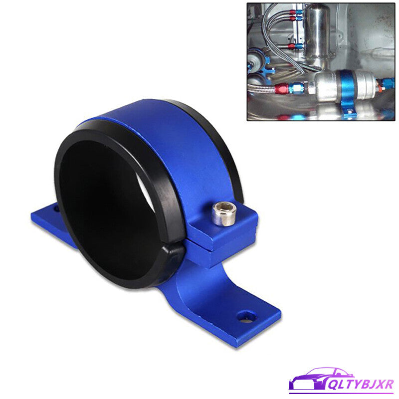 ya 27 7.2 50mm Blue Filter Mounting Bracket Inline Fuel Pump Mount Clamp Aluminum