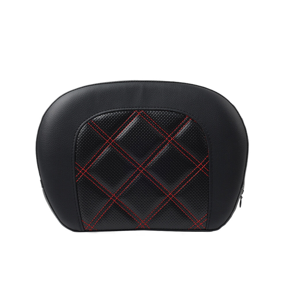ya 3 6.25.3 Black Stitching Passenger Sissy Bar Backrest Pad Bracket FIT for Harley Street Glide