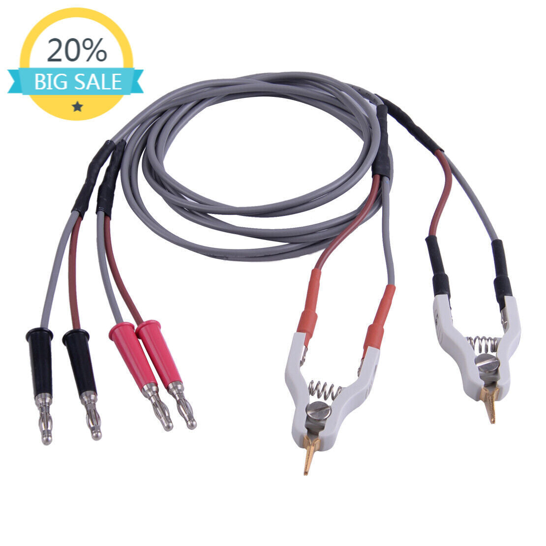ya 1 8.5.1 4-wire micro-resistance test lea for DS with 2 Kelvin clips nt^