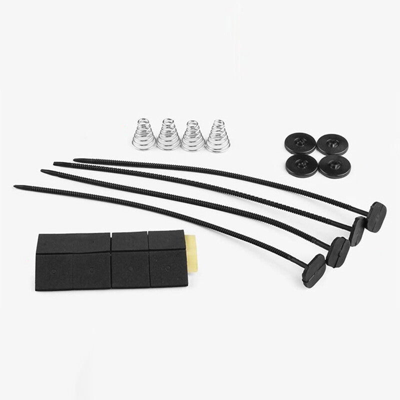 ya 27 7.20 4Pcs Radiator Cooling Fan Oil Transmission Oil Cooler Mounting Kit 13001 Black