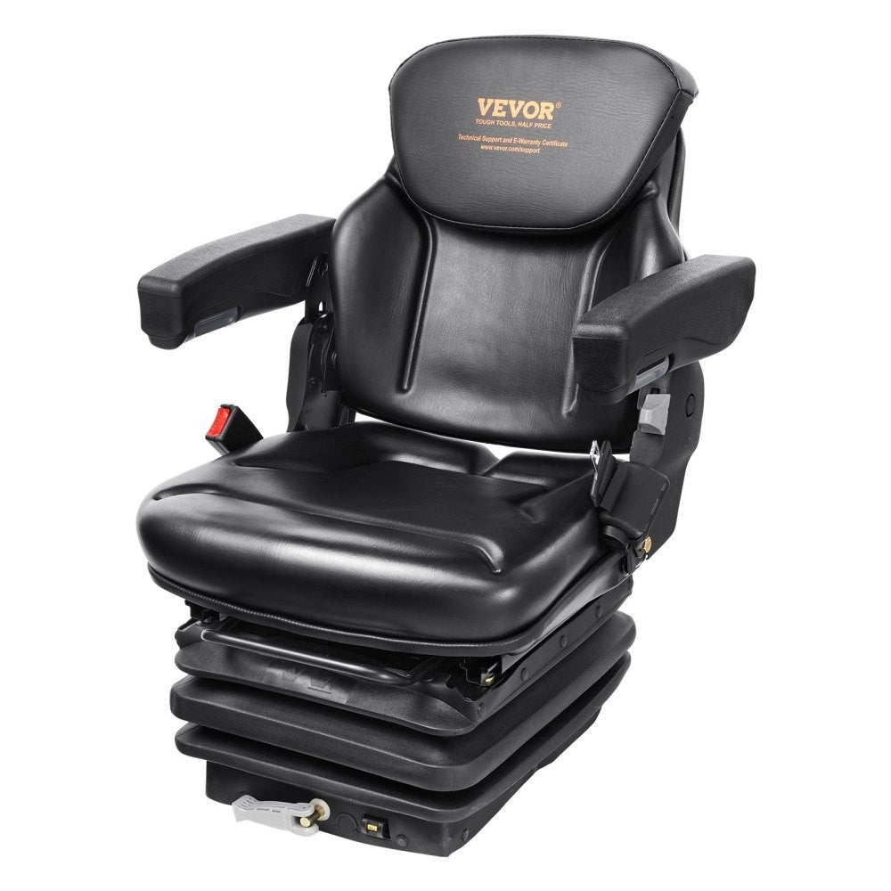 ya 16 Universal Tractor Seat Suspension,Fold Down Forklift Seat,3-Level Shock Absorb
