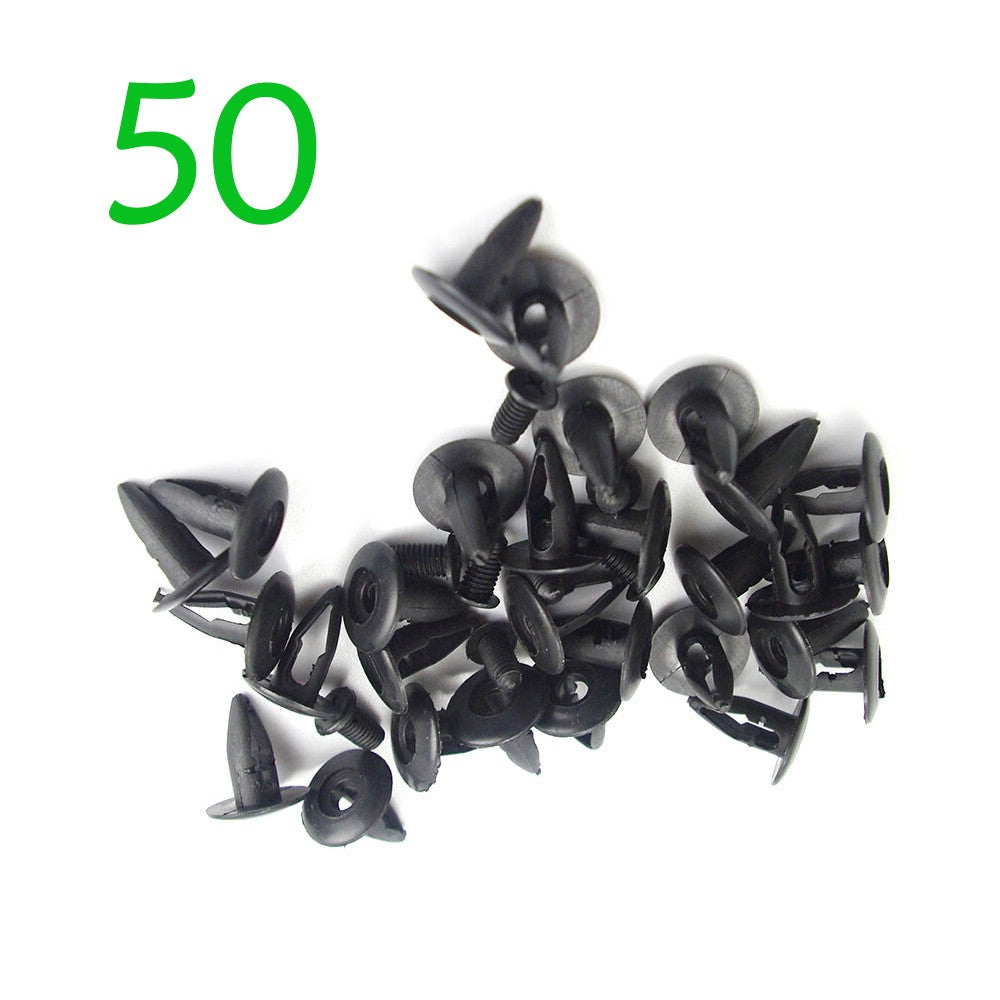ya 4 6.21 50pcs Fender Liner Fastener Clip Rivet Black for Mazda Miata 626 929 MPV CX-7