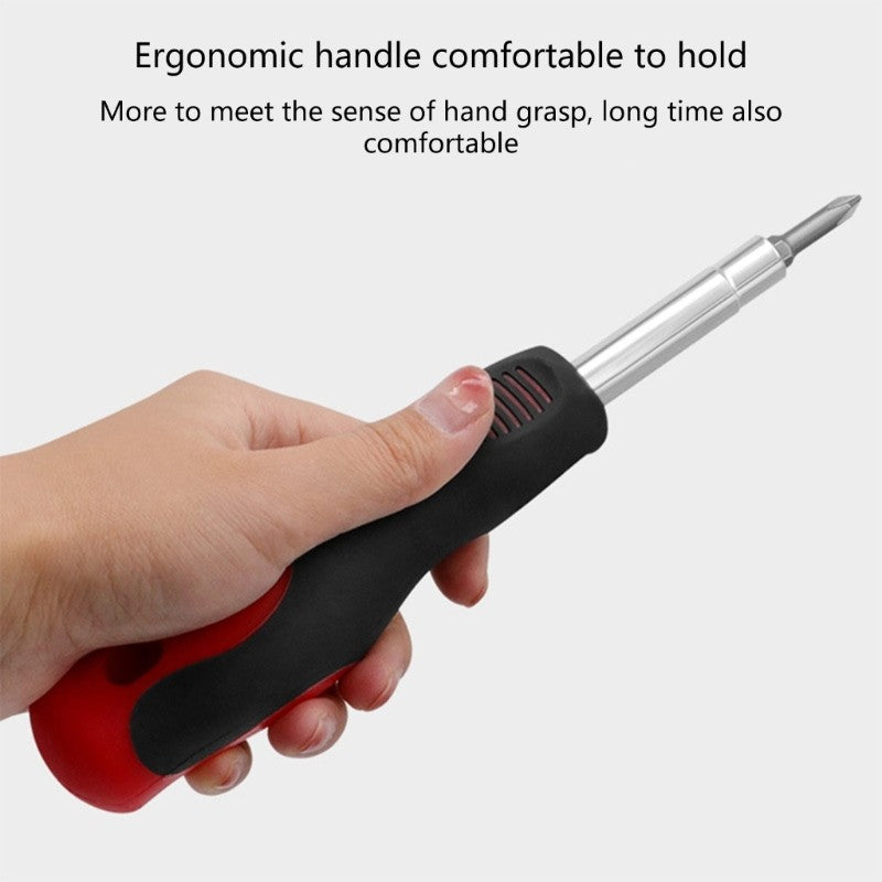 ya 26 Screwdriver Set Slotted and Cross Head Interchangeable 2 in 1 with Grip Handle