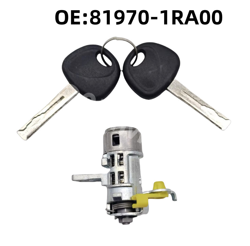 ya 2 7.14 Door Lock Cylinder With 2 Keys Exterior Parts Fit for Dodge Attitude 2012-2014
