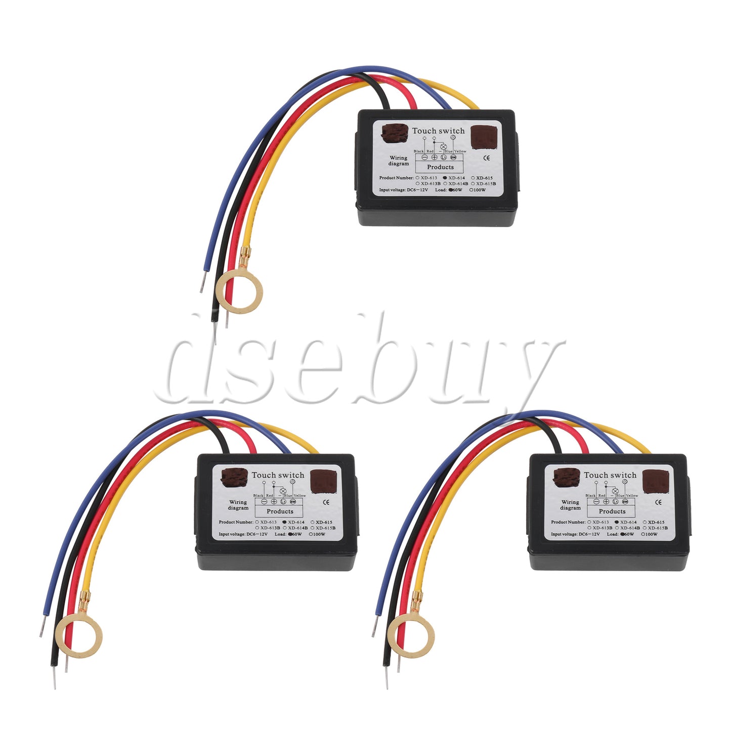 ya 14 3 pieces LED Dimmer Switch Touch Sensor Lamp Accesories 6-12V