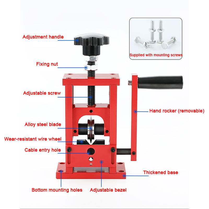 Manual Waste Wire Stripping Machine Cable Stripper Scrap Wire Peeling Machine