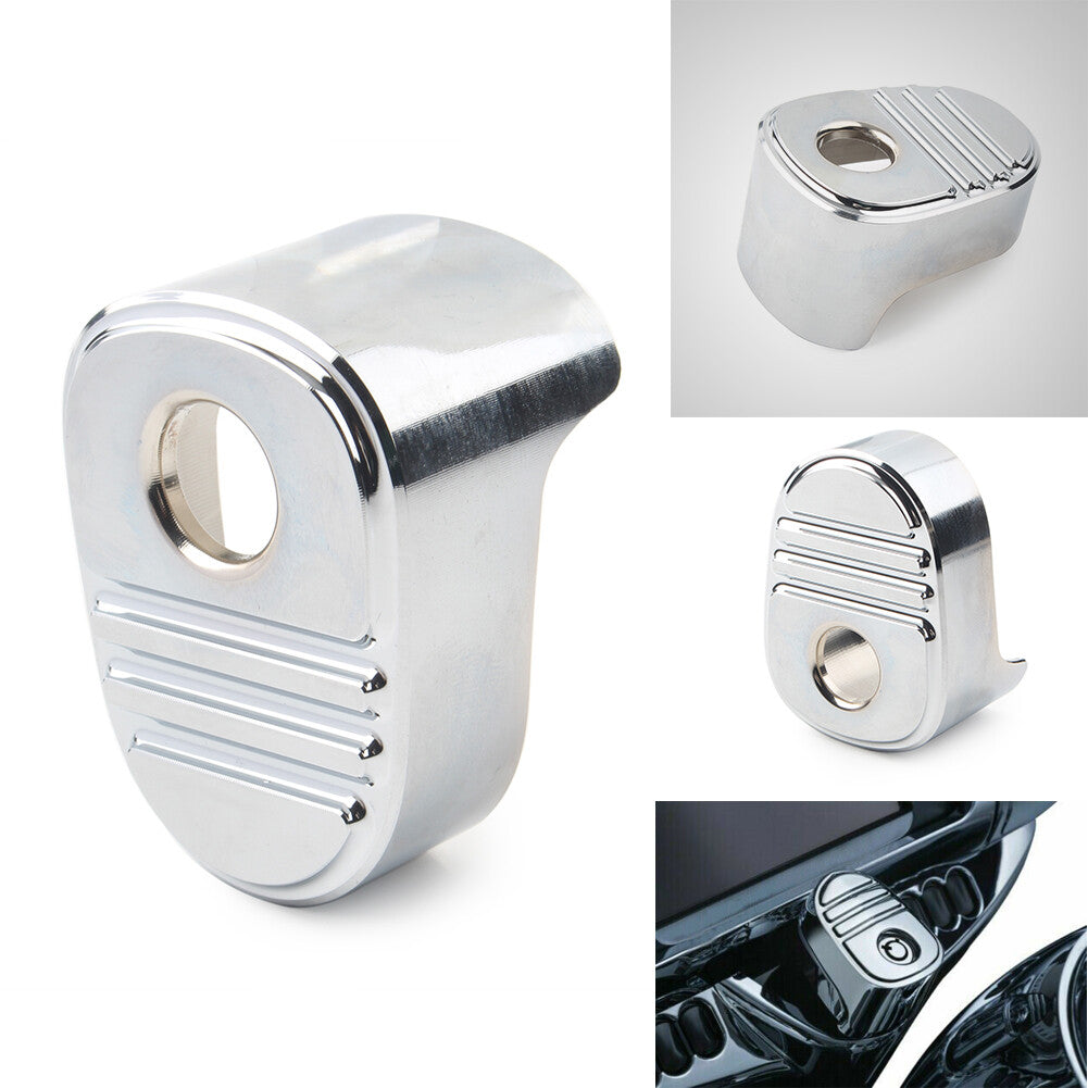 ya 4 6.22 Chrome Ignition Switch Cover Fit for Harley Electra Road Glide FLH 2014-22