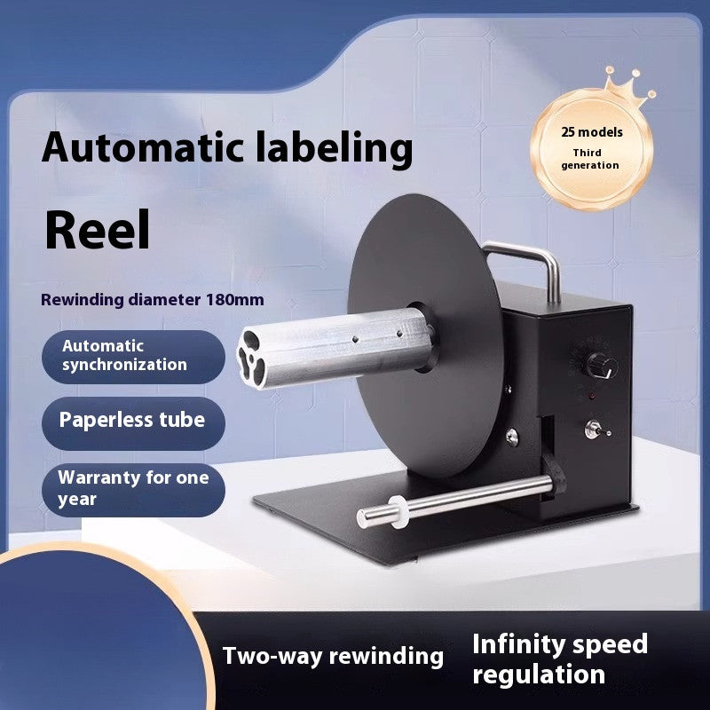Automatic Rewinder Barcode Label Bi-directional Rewinder Label Paper Rewinder
