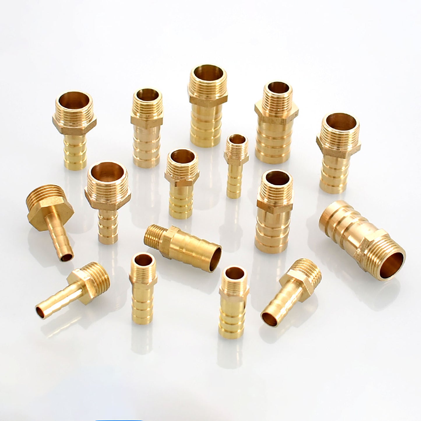 Hose Barb 1/8 1/4 Male NPT Brass Pipe Fitting NPT Thread Gas Fuel Water Air