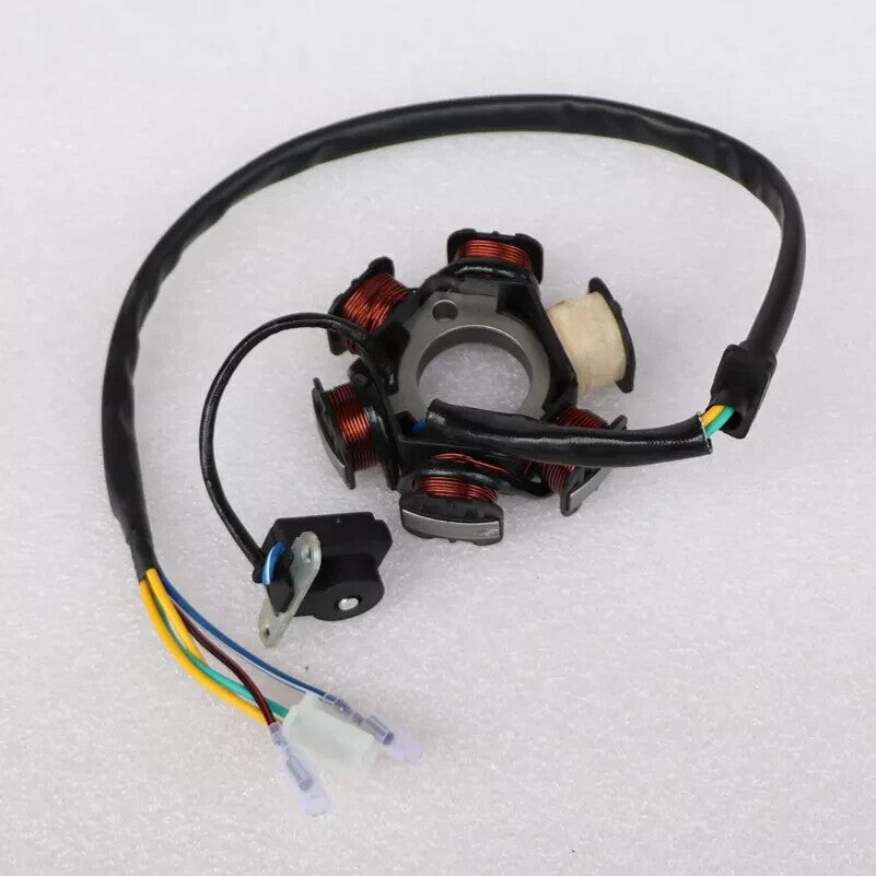 ya 5 8.7 6 Coil 5 Wire Ignition Magneto Stator for GY6-125cc ATV Quad Scooter Moped Bike