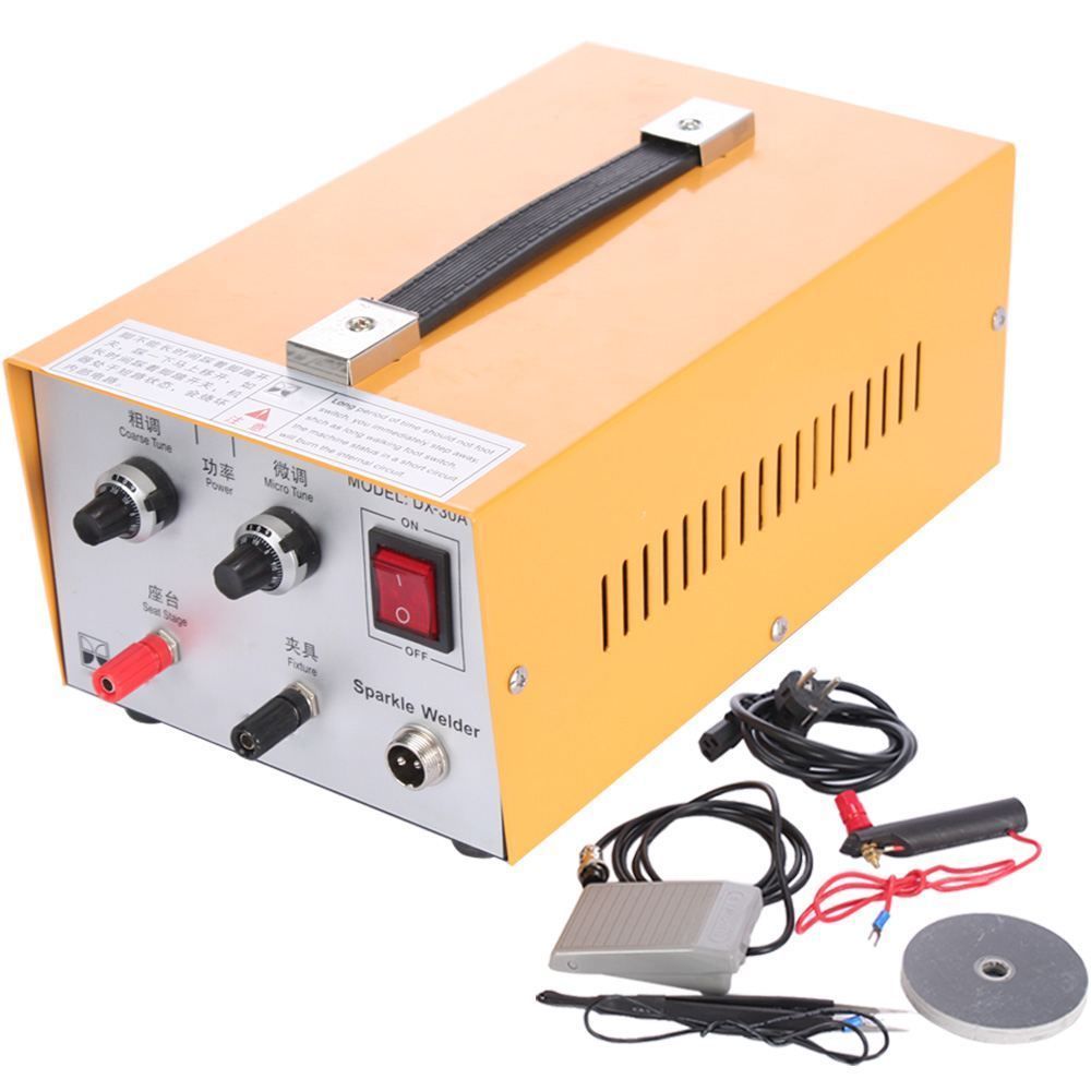 Pulse Sparkle Spot Welder 200W Jewelry Welding Machine Gold Silver Platinum bi