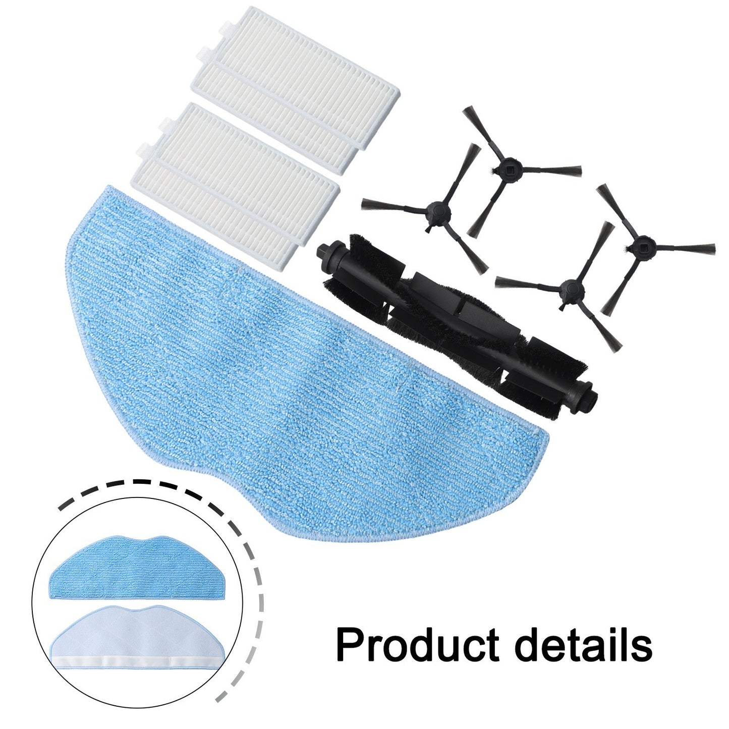 ya 25 For Homerun Serie 3000 Compatible Replacement Kit Brushes Filters Mop Cloths