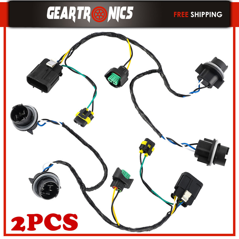 ya 4 6.22 2PCS Headlight Wiring Harness For 2007-13 for Chevrolet for Silverado 2500 HD 25962806