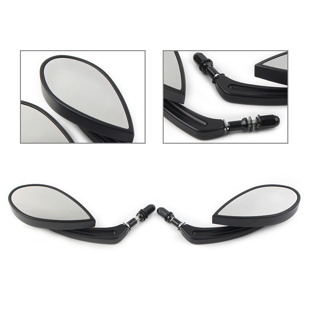 ya 4 6.21 8MM Rear View Mirrors Fit for Harley Touring Street Road Glide King Motorcycle