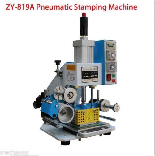 ZY-819A 80*90mm Printable Area Pneumatic Hot Foil Stamping Machine b