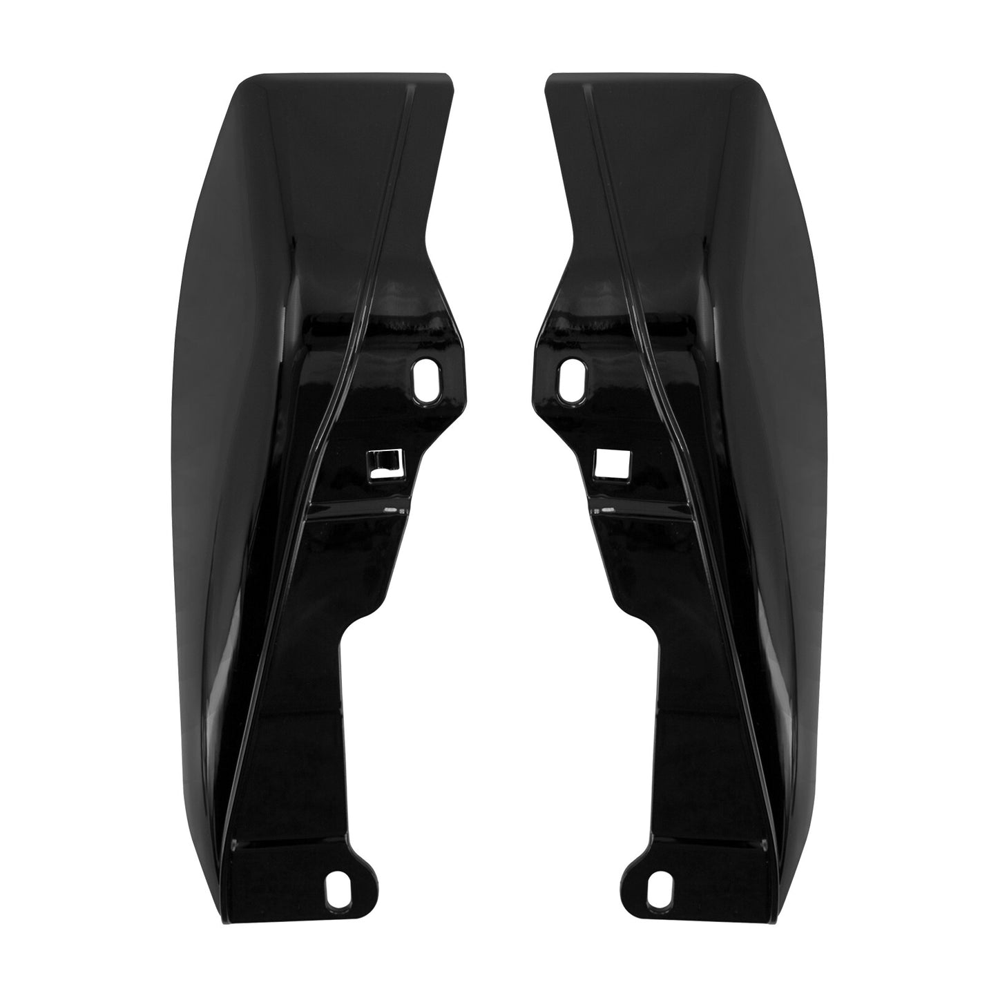 ya 5 8.7 Black ABS Mid-Frame Air Deflector Heat Shield for Harley Street Road Glide 09-16