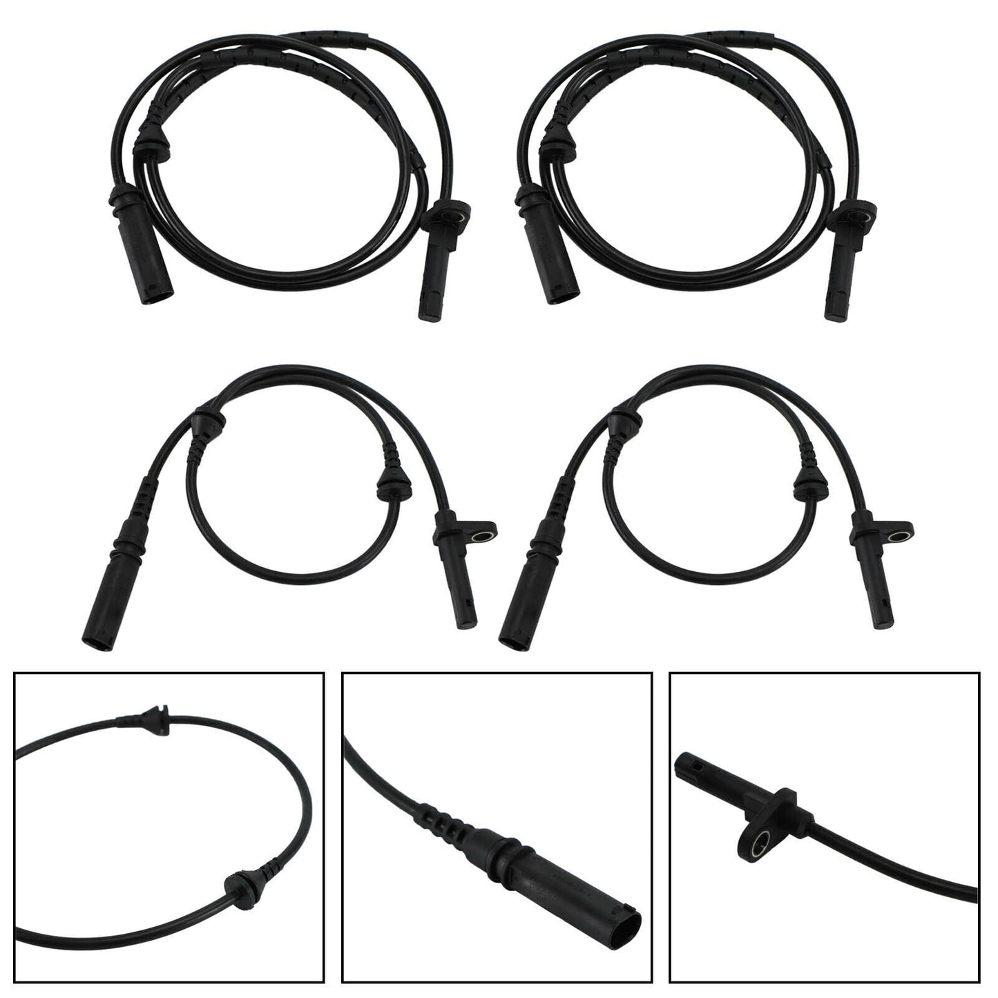 ya 1 8.5.1 4pcs Front and Rear L&R ABS Speed Sensor 34526771776 34526771777 for X5 T08