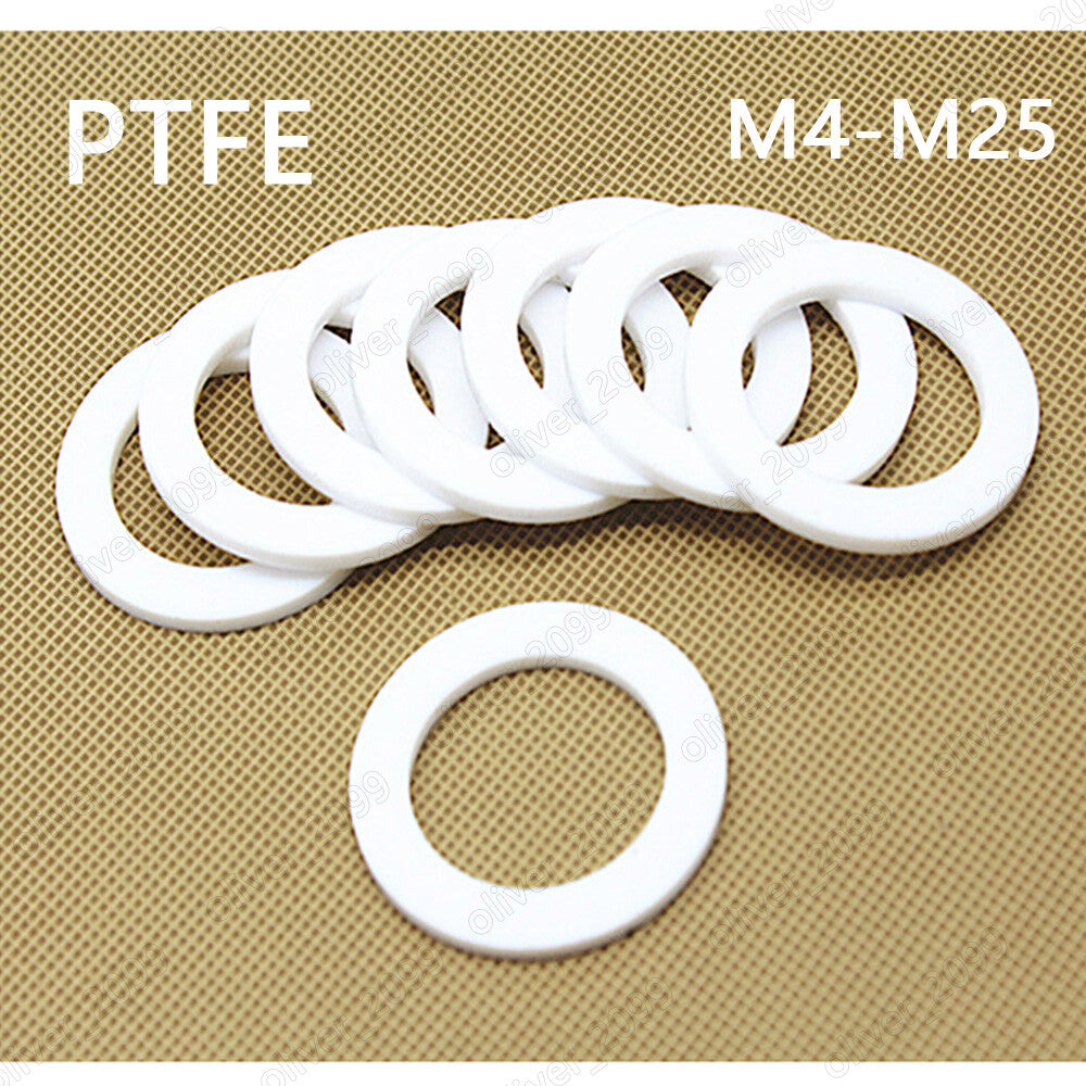 PTFE Plastic Ring Seals and Gaskets DIN7603 M4 M5 M6 M8 M10 M12 M13 M14 M16 M25