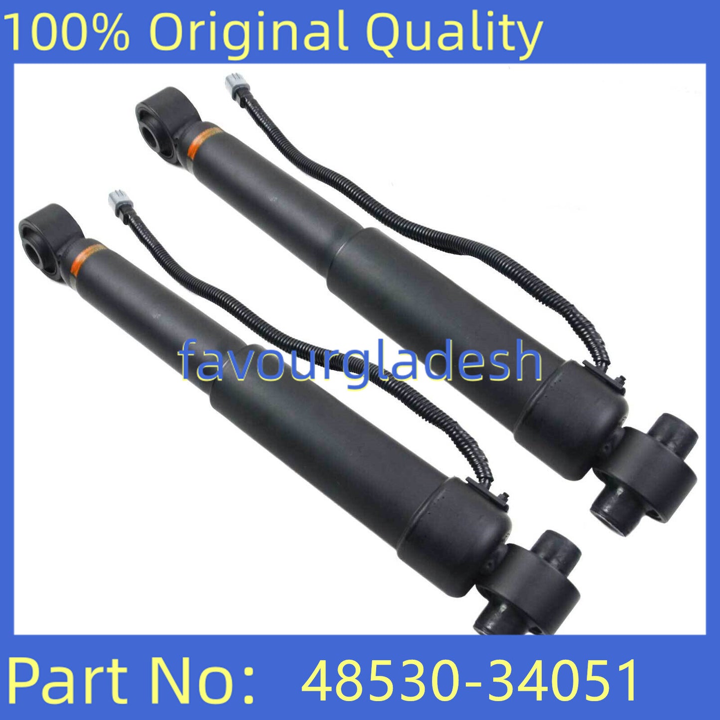 ya 1 7.7 Rear Left/Right Shock Absorber for Toyota Sequoia 2008 - 2019 5.7L V8 48530-34051